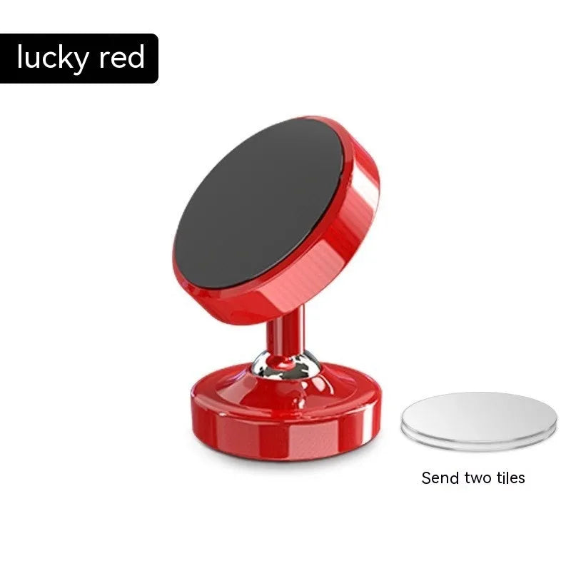 Dot Magnetic Fixed Car Phone Holder zinc alloy air outlet mount 38x37x62mm bright black with magnetic patch