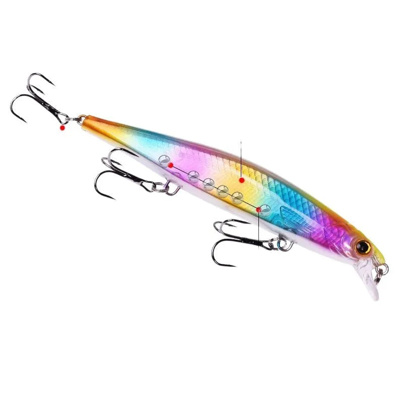 Tossing submerged suspended mino lure 11cm 13.5g in colour option A with slow heavy action
