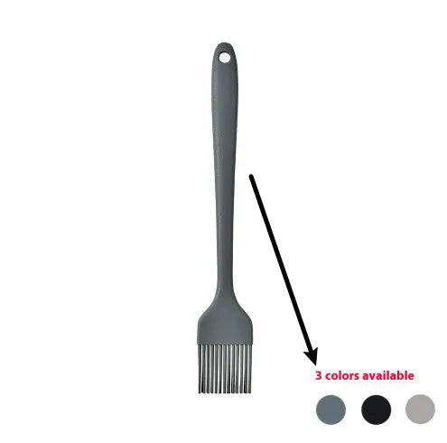 12 piece silicone kitchenware set with rotating storage bucket containing ladle spatula and clips