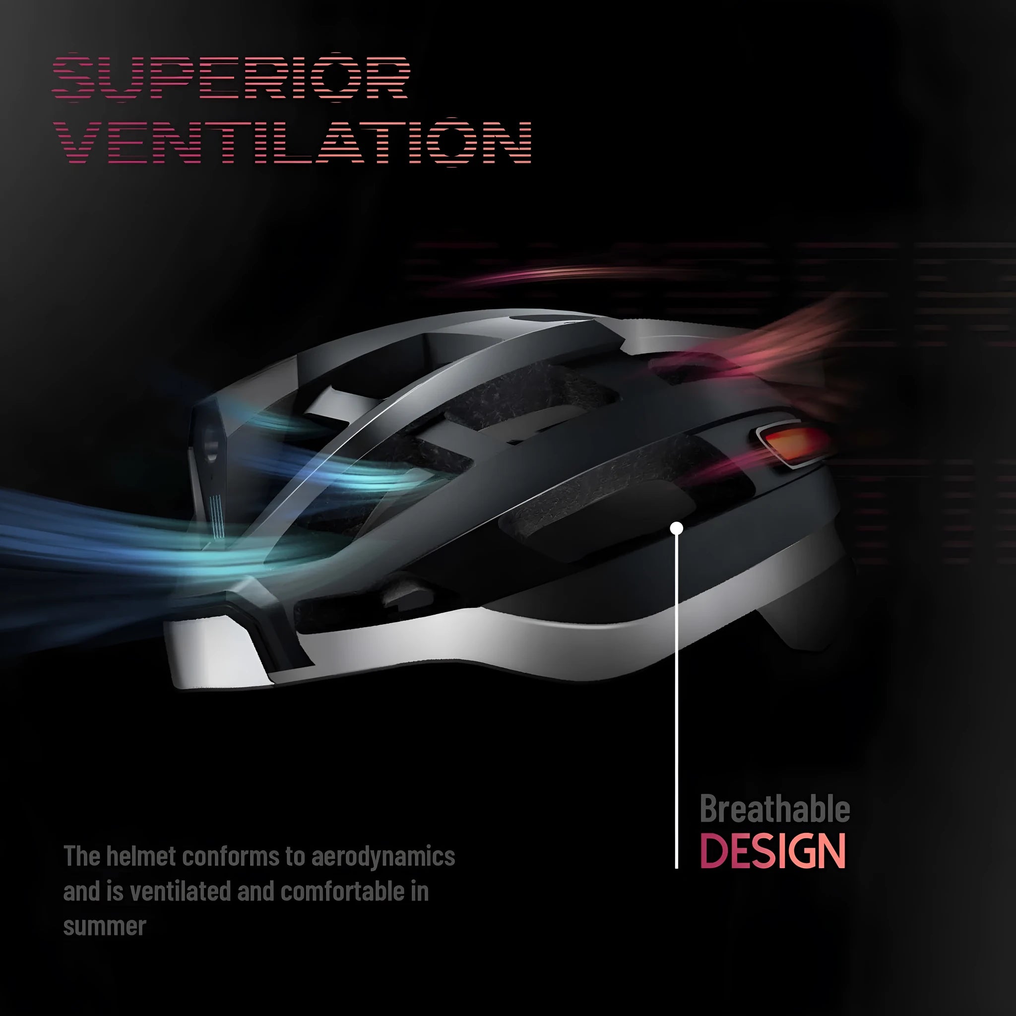 Smart Bluetooth warning light cycling helmet in black and gray, free size 57-62 cm, with integrated light and USB port.