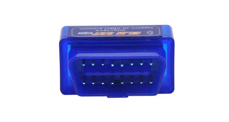 ELM327 mini OBD2 Bluetooth scanner for vehicle diagnostics with fault code reading and sensor monitoring