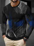 Men's long sleeve round neck pullover top in milk silk fabric, young casual style, multiple colours available