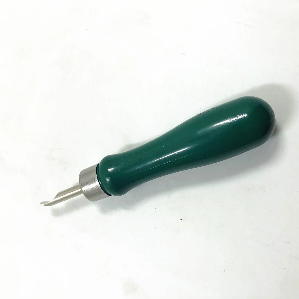 Watch back cover shovel pry knife in green alloy plastic with double head design for mechanical repair