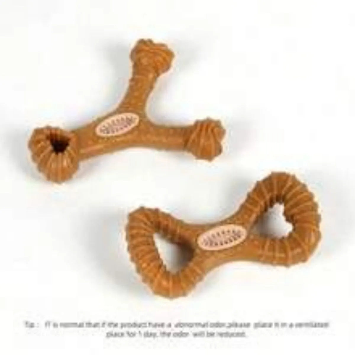 Durable Y-shape and 8-shape dog chew bone toy for teeth cleaning and play