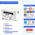 FlashLabel thermal express order printer for kupono shipping labels on a desk.