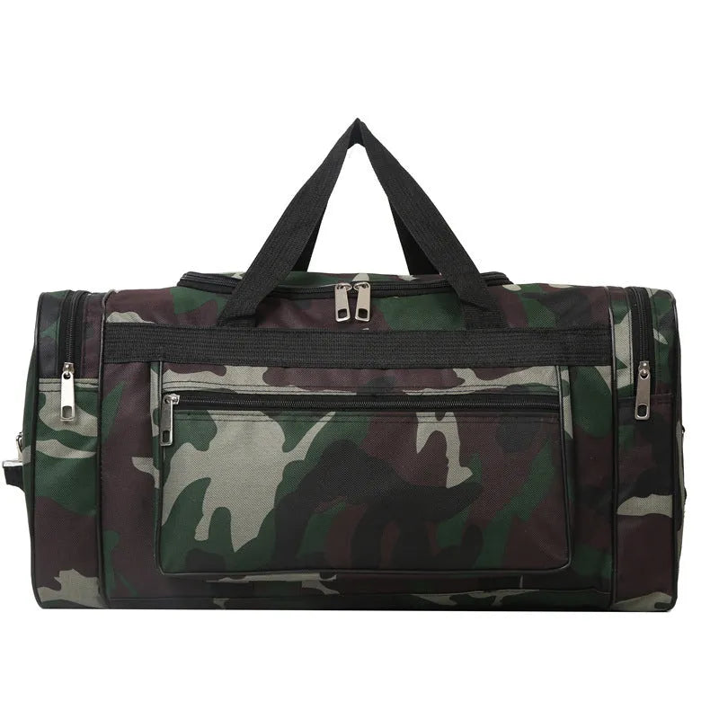 Camouflage pattern luggage bag with waterproof fabric and 20L capacity