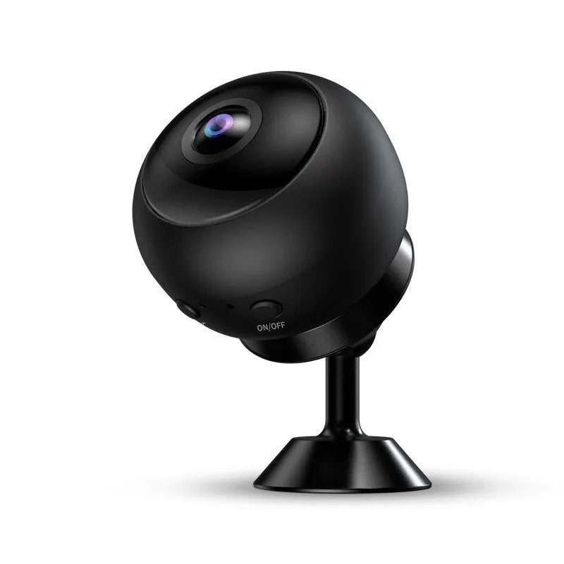 1080p wireless Wi-Fi indoor surveillance camera with 3.6mm lens on white background
