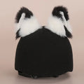 Plush fabric cartoon character helmet cover set showing multiple design options for cosplay use