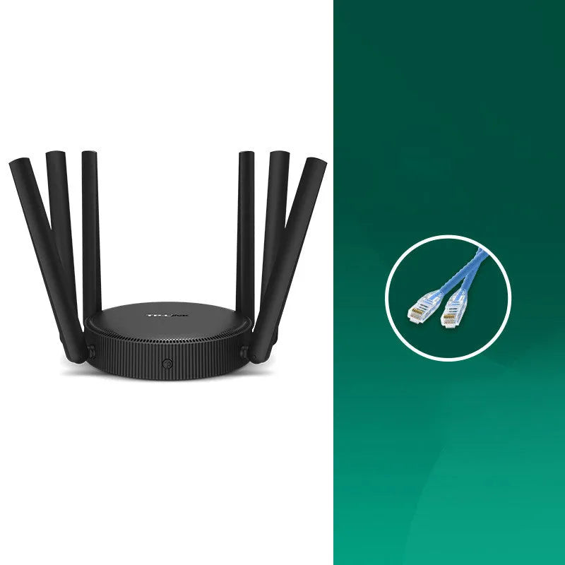 TL-WDR7661 AC1900 Gigabit wireless router with compact black chassis measuring 254mm wide