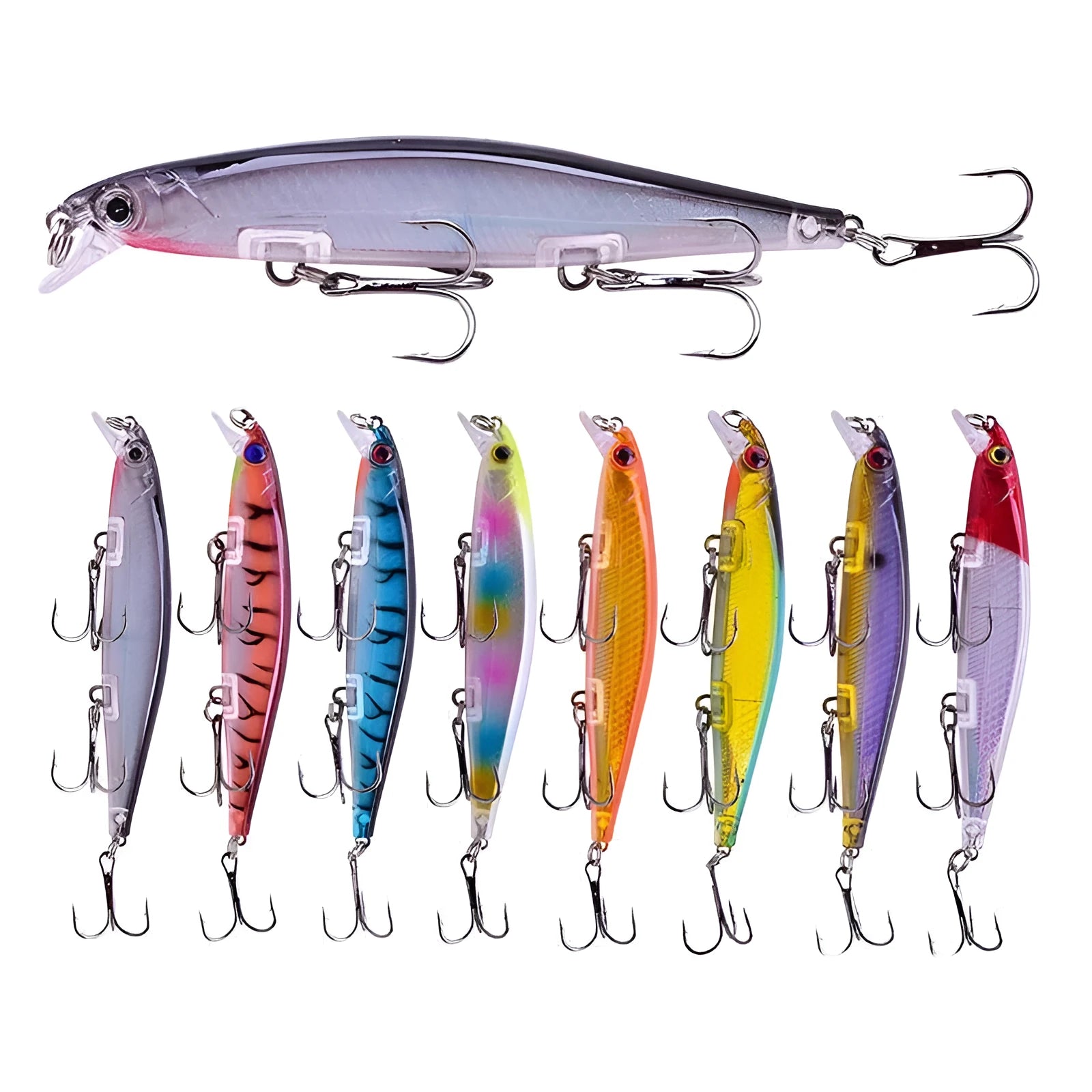 Tossing submerged suspended mino lure 11cm 13.5g in colour option A with slow heavy action