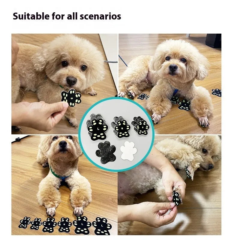 Breathable invisible silicone cloth claw pad footsticker for dog walking claw protection