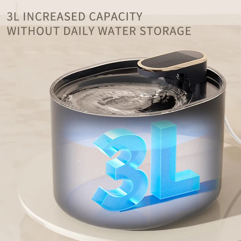 Automatic pet water fountain USB mute feeder for cats and dogs Berlin Blue edition with filter and pump